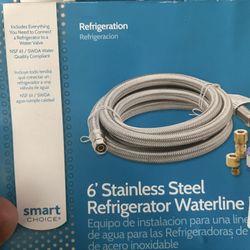 6’ Stainless Steel Refrigerator Waterline