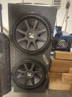 2 15” Kicker Comp Vr In Ground Shaker Box Good Condition