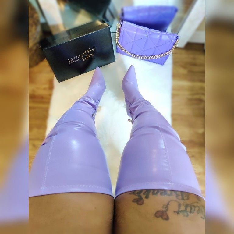 Lina Lavender Boots