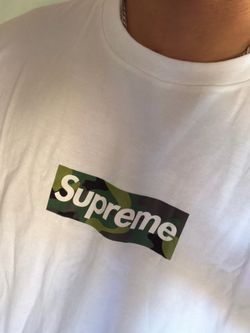 Supreme Camo Box Logo T-Shirt White