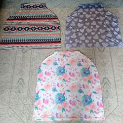 Set of nursing or car seat covers 
