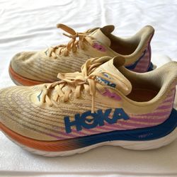 Hoka One Mach 5 Mesh Athletic Lace Up Activewear Shoes Sneakers Footwear Women