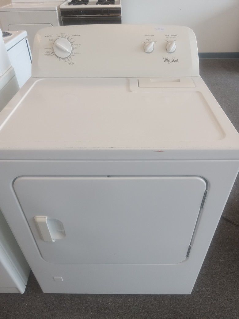 Whirlpool gas dryer with warranty 