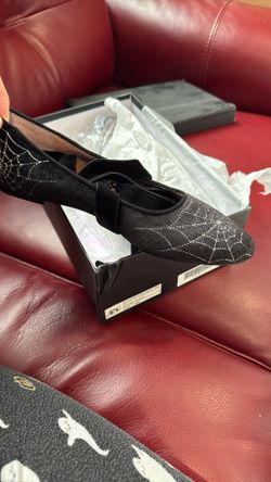 Nicoletta Carlone Velvet Black Spider Web Flats