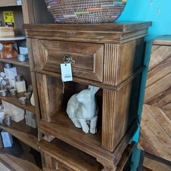 Mango Wood Large End Table 