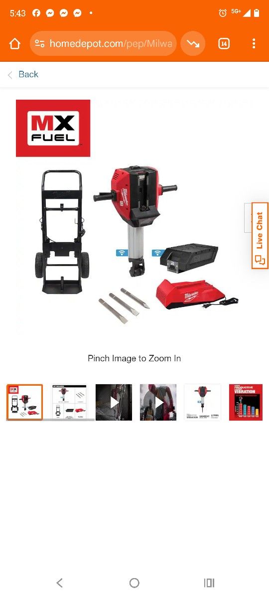 Milwaukee Mx Series Jackhammer