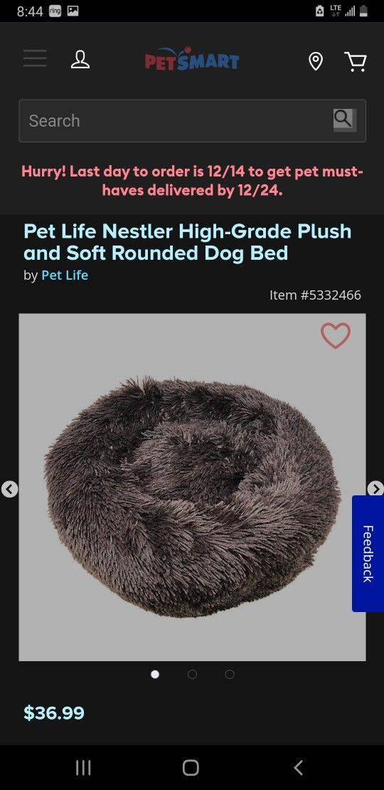 Cat Bed Fluffy Pillow