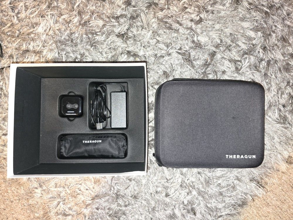 Theragun PRO Percussion Massage Gun – Like New, Complete Kit w/ 2 Batteries + Case