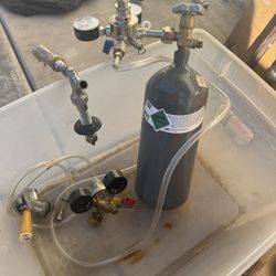 Kegerator With hoses , Tank and tapper