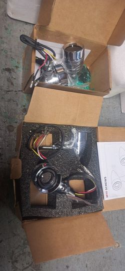 Motor Cycle  Brake Turn Signal  Led Light Assembly. 2 Red 2 Amber Set Of 4 New. See Pics 35th Ave And McDowell Phx 