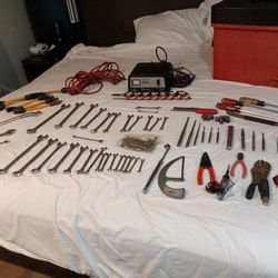 Various Tools With Snap On Box