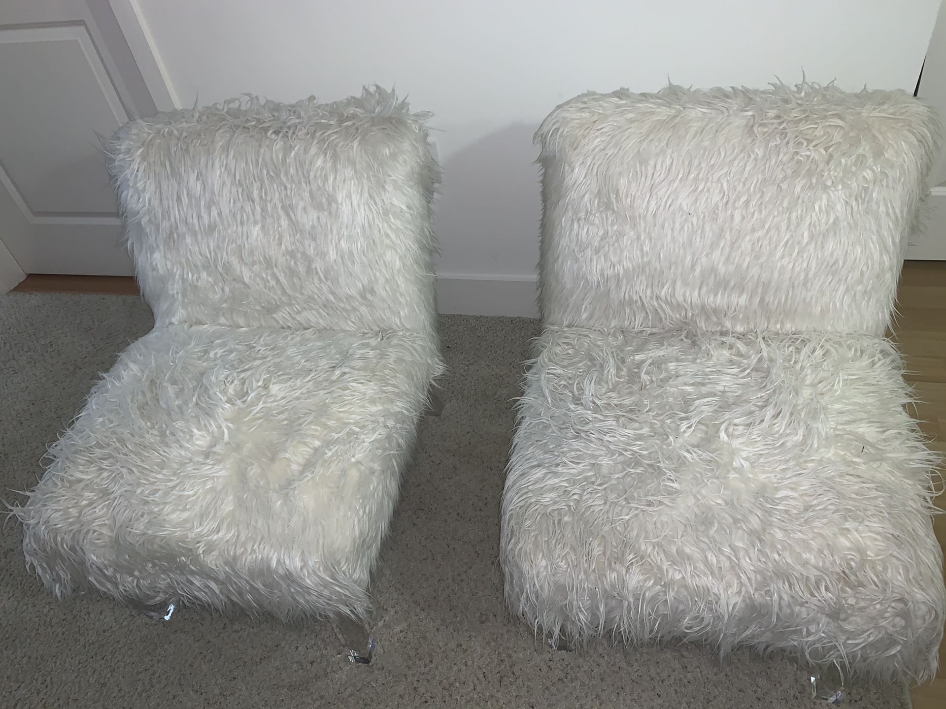 Faux Fur Accent Chairs