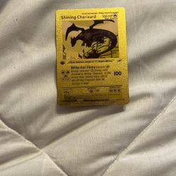 gold shining charizard