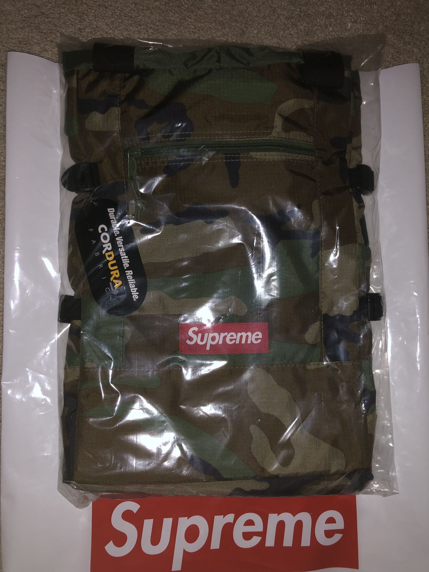 Supreme Tote Backpack in Woodland Camo