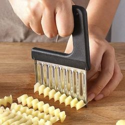 Wave  Cutter Stainless Steel Potato Wavy Slicer French fry Knife Kitchen Tools