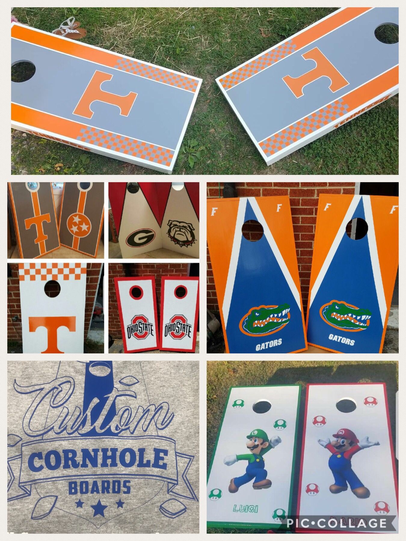 Customizable cornholes