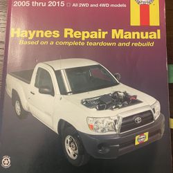 Haynes Repair Manual Toyota Tacoma 