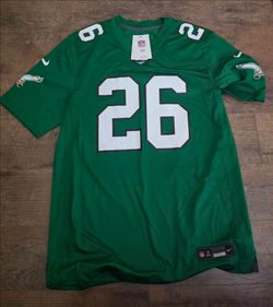 Men's Nike Saquon Barkley Kelly Green Philadelphia Eagles Alternate Game Jersey - Size Large