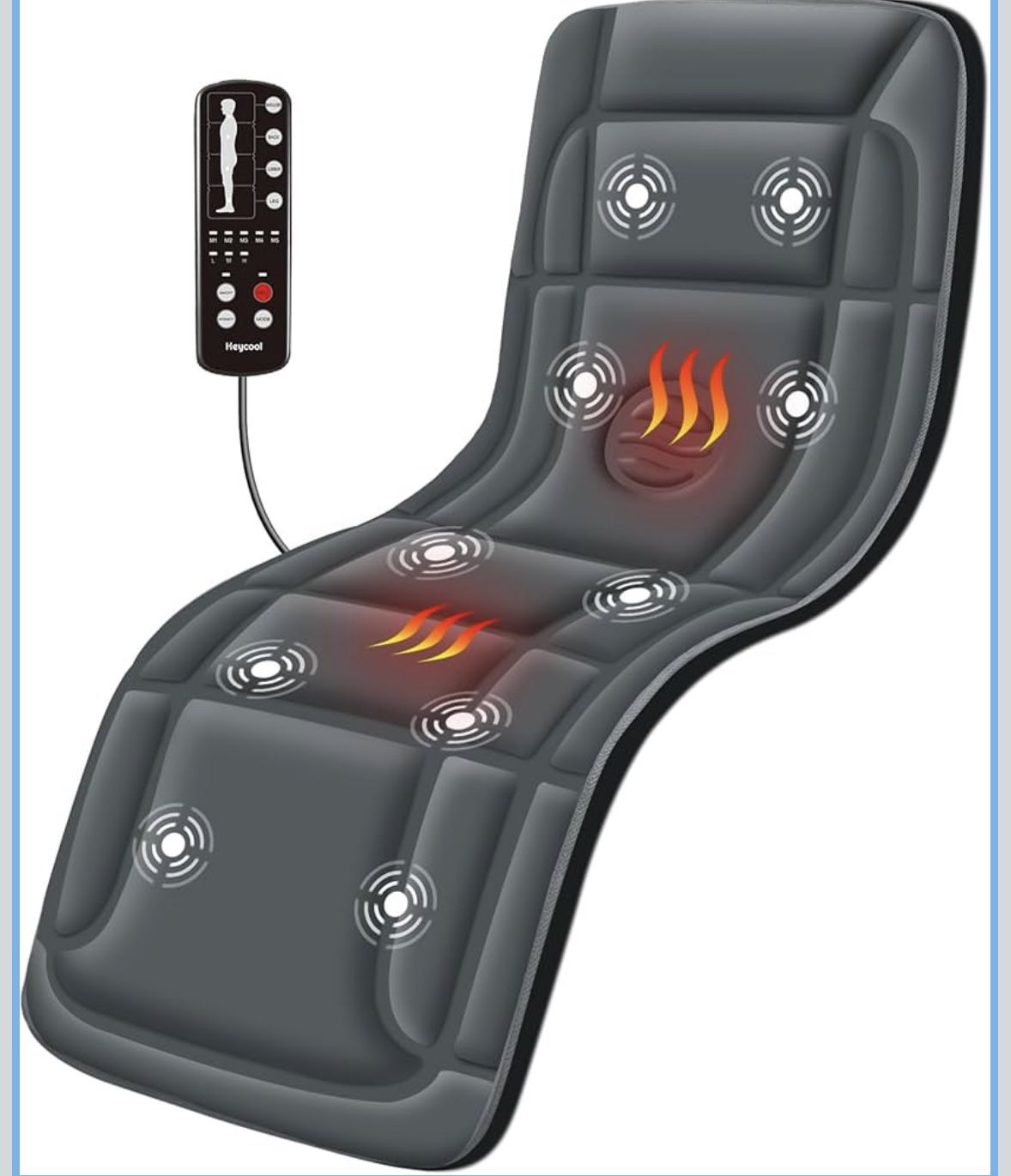 Full Body Massage Mat, Vibration Back Massager with Heat -#22