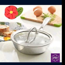 SARTEN DE 8" DE ACERO INOXIDABLE TRI PLY PRINCESS HOUSE 🌻 🌹🌷