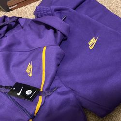 Purple/Yellow Nike Tech