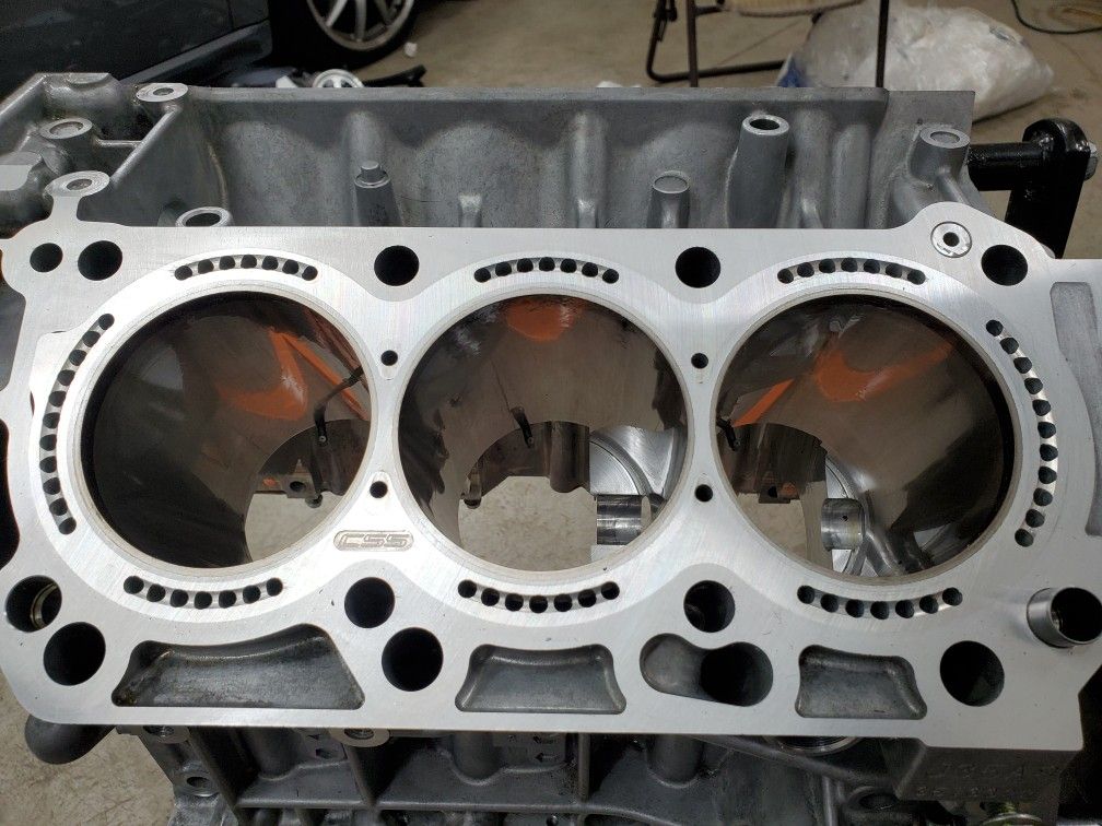 J35a8 P2R Cylinder Support Systems Bare Short Block