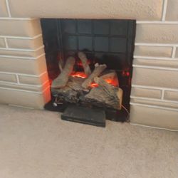 Fireplace Insert With LED Lights