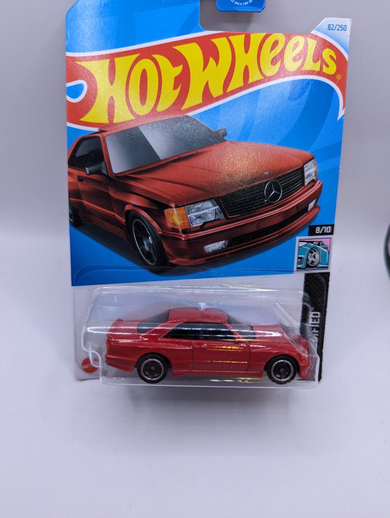 1(contact info removed) MERCEDES-BENZ 560 SEC AMG (RED) #82 2024 HOT WHEELS MODIFIED #8 
