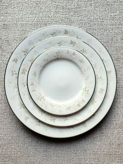Vingtage Floral China Plates, Noritake Holbrook 2994 