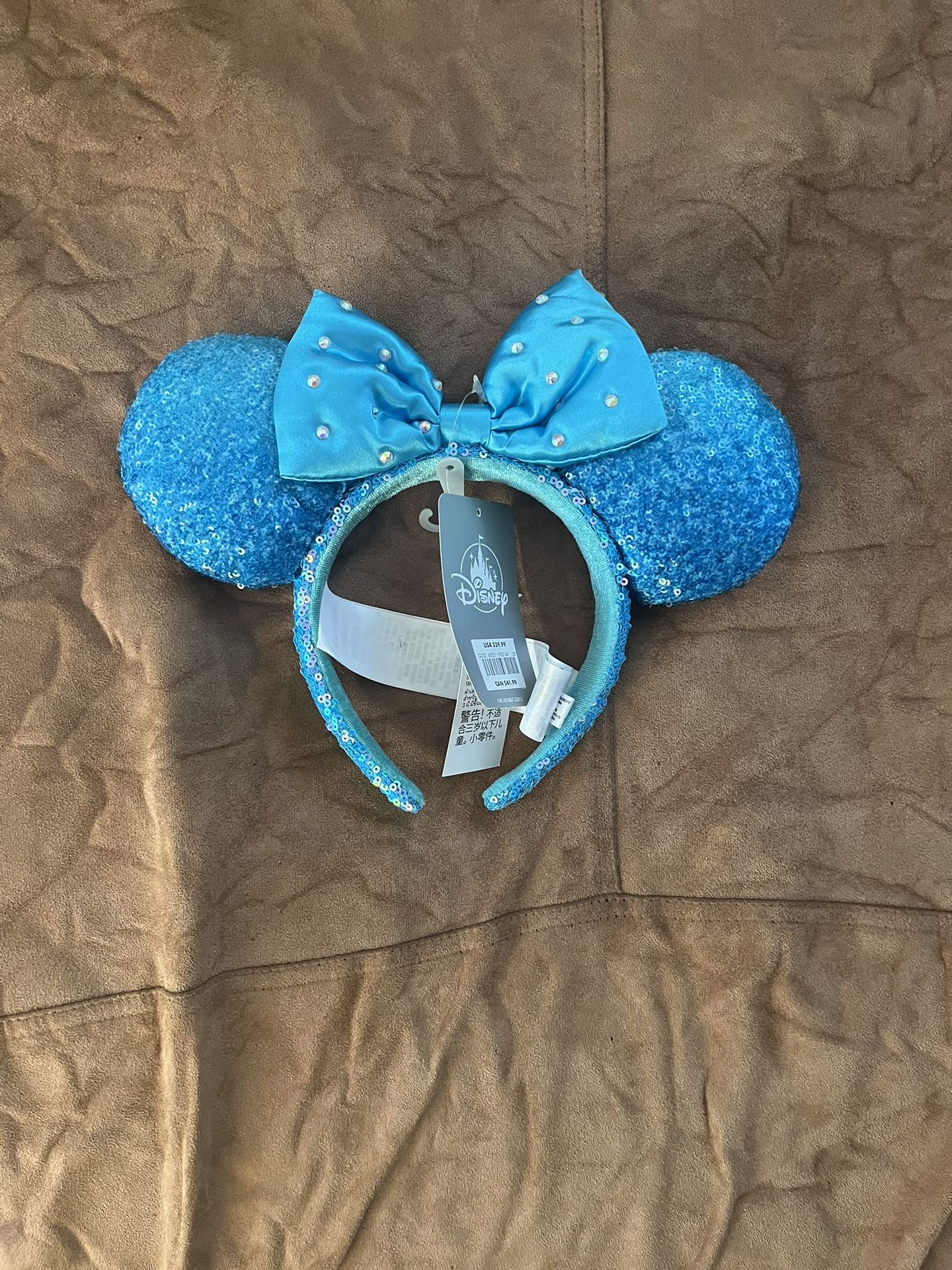 BNWT DISNEY AQUA MINNIE MOUSE EARS