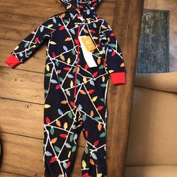 Children’s Gymboree Holiday Fleece Onesie (size 3)-New With Tags