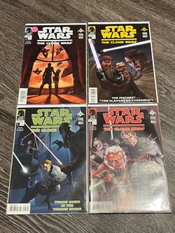 Star Wars: The Clone Wars Dark Horse Comics Issues 1, 2, 5, 6