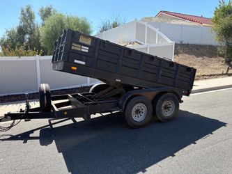 Carson dump trailer 2007 eight lug scissor lift