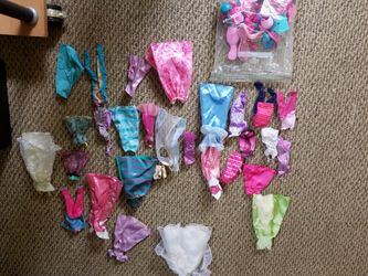 Barbie clothes, purses, shoes