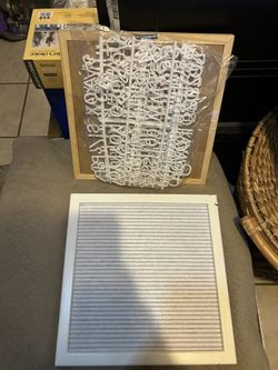 Felt Letters board with letters