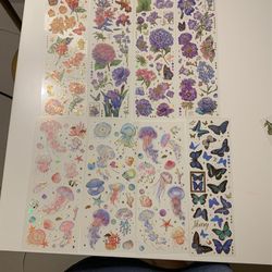 8 Sheets Of Cute Stickers
