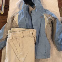 Girls North Face Jacket, Pants And Hat