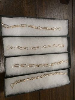 Silver and Gold Bracelets