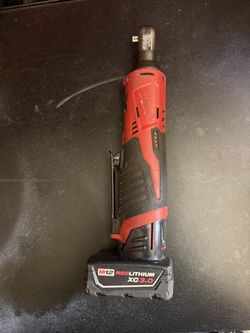 M12 12V Lithium-lon Cordless 1/4 in. Ratchet & M12 RedLithium XC 3 Ah Lithium-lon High Capacity Batt