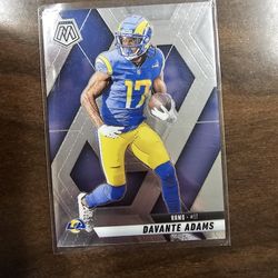 DAVANTE ADAMS RAMS MOSAIC BLUE PANINI NFL SPORTS CARD!