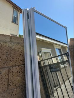 Closet mirror doors