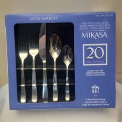 Stainless Steel 20 Piece Service for Four