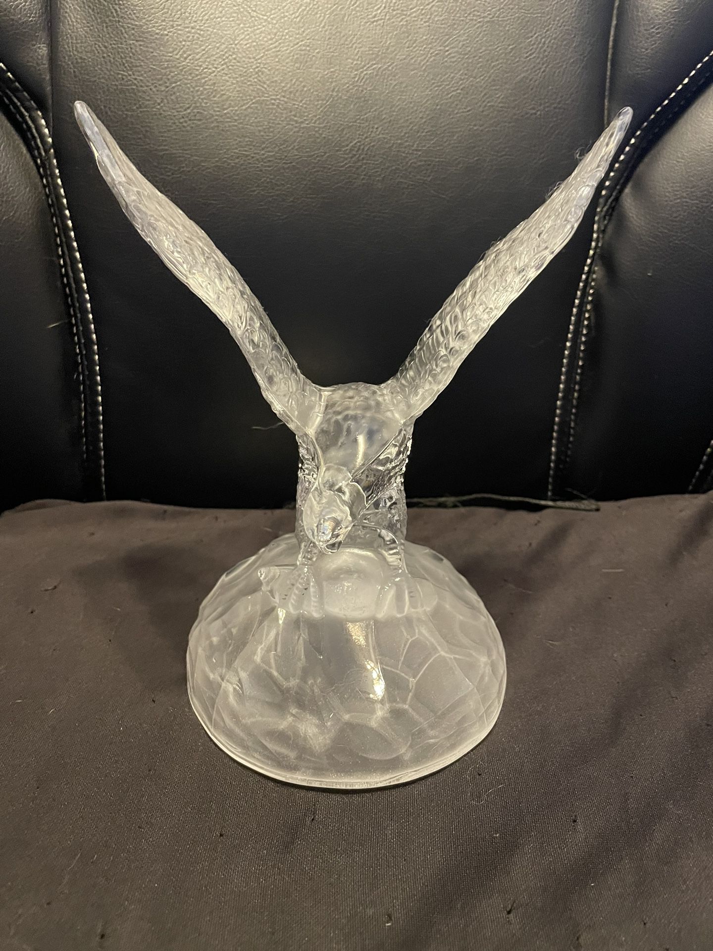 Cristal D’Arqued Eagle, Glass Eagle Ornament, Glass Eagle Paperweight 