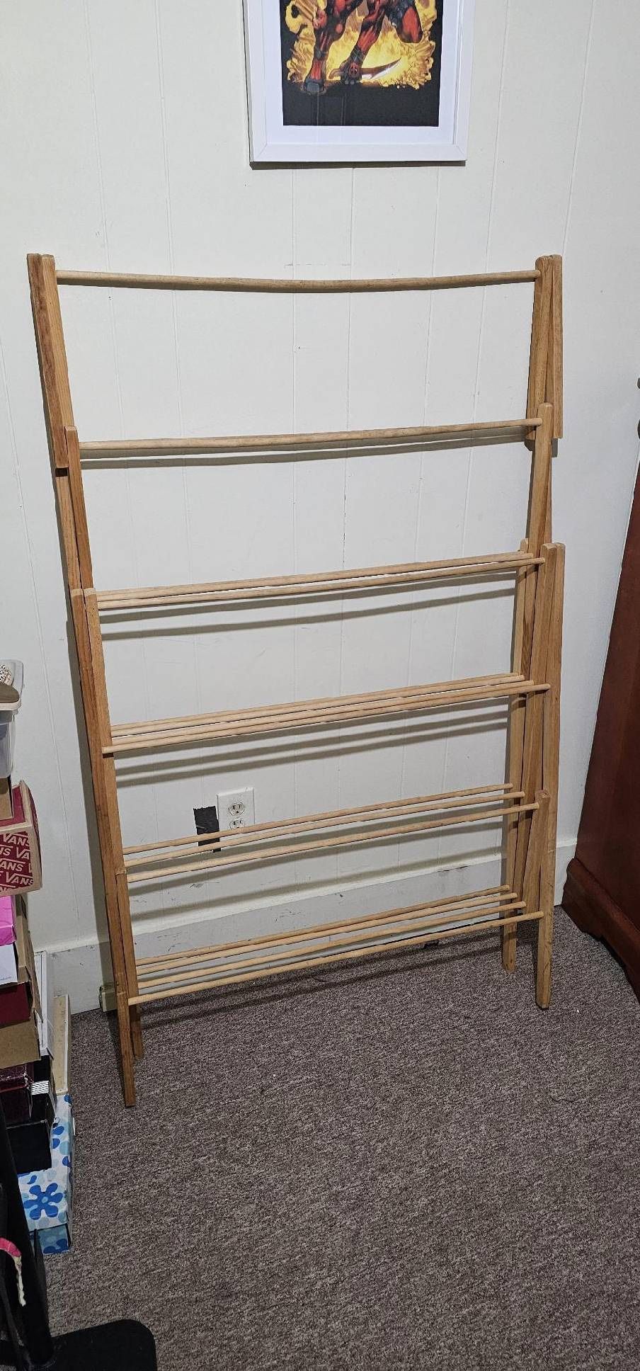 Large Clothes / Quilt Dry Wood Rack
