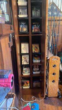 400 dvds in beautiful storage unit