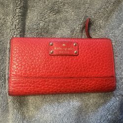 Red Kate Spade Wallet