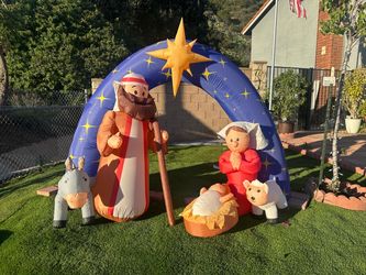 Inflatable Christmas Nativity Scene Set