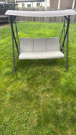 3-Person Outdoor Patio Swing with Canopy