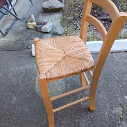 CHAIR (1) WICKER SEAT 