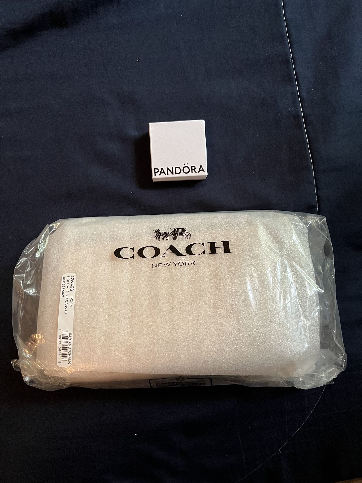 Coach Bag And Pandora Gold Ring